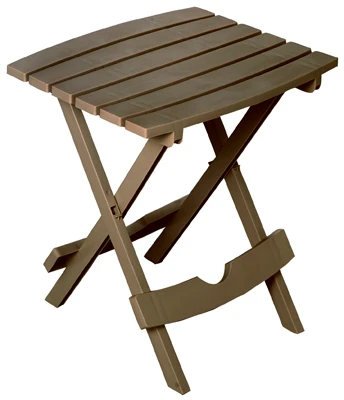 Quik Fold Patio Side Table, Resin, Portobello