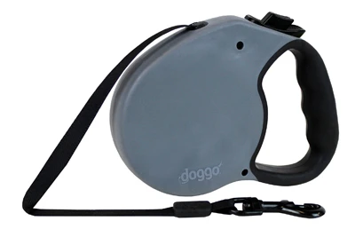 Retractable Leash For Large Dogs, Granite Gray, 16-foot Length