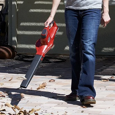 Cordless Sweeper and Leaf Blower with 20-Volt Battery and 115 Miles Per Hour Air Speed