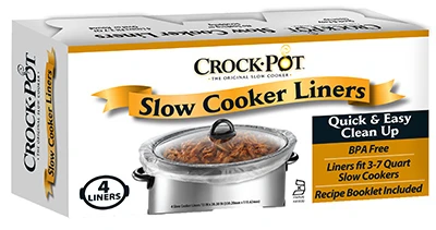 Crock Pot Slow Cooker Liners, 3-7-Qt., 4-Ct.