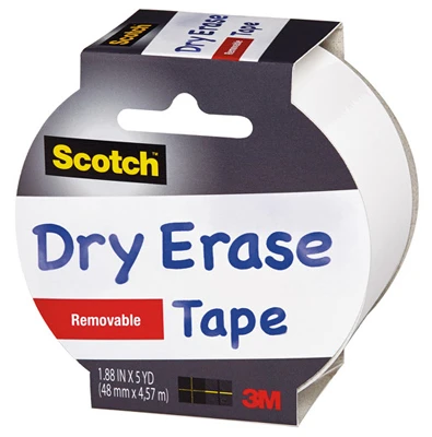 Dry Erase Tape, 1.88 In. x 5 Yds.