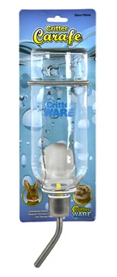 Critter Carafe Pet Water Bottle, Glass, 26-oz.