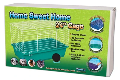 Rabbit Cage in Assorted Colors, 24 Inches