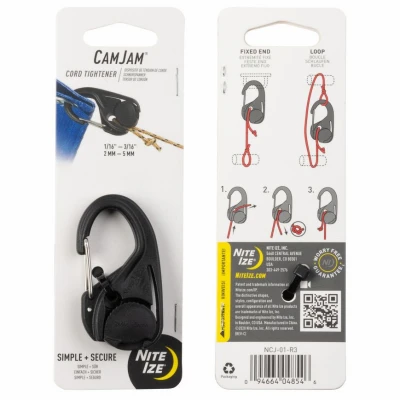 CamJam Rope and Cord Tightener for Secure and Adjustable Fastening