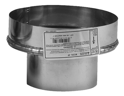 Chimney Adapter, Connects VP Pellet to Sure Temp or Ultra Temp