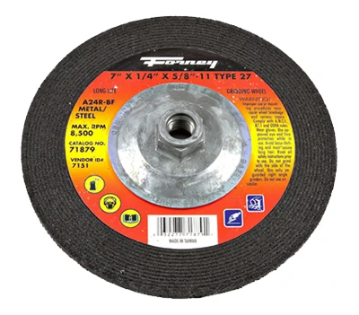 Grinding Wheel, Type 27, 7 x .25-In.