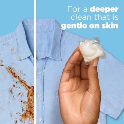Pods He Laundry Detergent, Free & Gentle, 16 Ct, Model 89885, Gentle On Skin