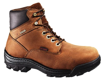 Durbin Waterproof Work Boots for Men Size 8.5 Medium Width Brown Nubuck Leather