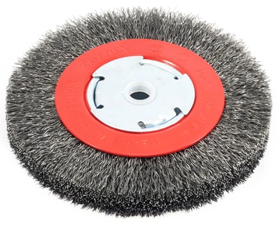 Forney Wire Wheel Crimped, 6" x .014" x 1/2" - 5/8" Arbor