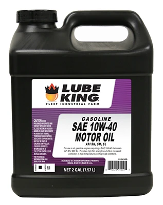 Gasoline Engine Motor Oil 10W-40 Viscosity, 2 Gallon Container