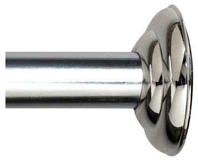 Adjustable Screw Mount Shower Rod in Chrome Finish, Extends from 41 Inches to 72 Inches