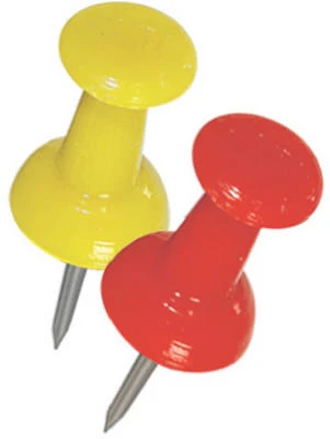 Hillman Red Push Pins 16 pk Hillman Red Push Pins 16 pk