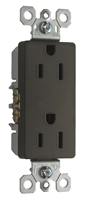 Pass & Seymour Child Safety Receptacle, Dark Bronze, 15-Amp, 120-Volt