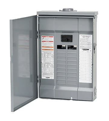 Homeline Main Breaker Installed Load Center, 40 Poles, 100-Amp