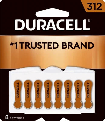 Hearing Aid Battery, Size 312, 8-Pk.