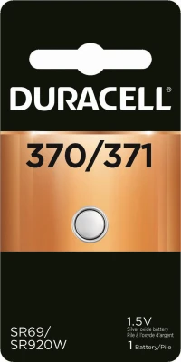 Watch Battery, #370/#371, Silver Oxide, 1.5-Volt