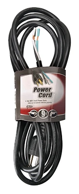 14/3 Power Supply Cord, 9 Feet, Weather Resistant For Power Tools