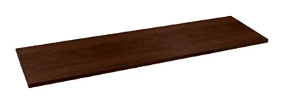 Melamine Shelf, Espresso, 10 x 36-In.