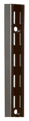 Shelf Standard, Dual Track, Black Steel, 63-In.