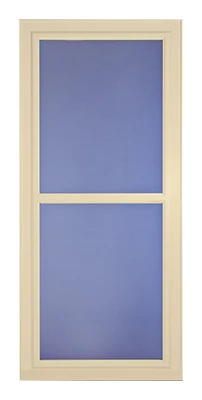 Easy Vent Selection Storm Door, Full-View Glass, Almond, 36 x 81-In.