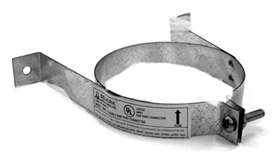 Type B Gas Vent Wall Band, 5-inch For Hvac Duct & Fittings