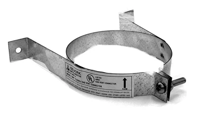 Type B Gas Vent Wall Band, 6-inch For Hvac Duct Stabilization