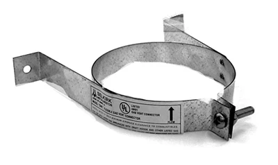 Type B Gas Vent Wall Band, 4-inch, Model 104431 For Hvac Ducts