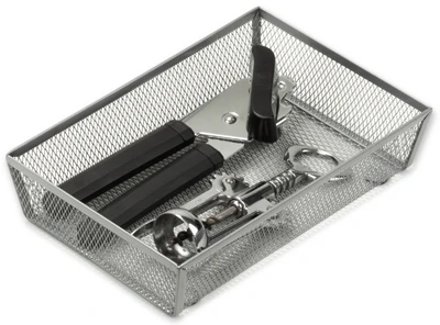 Steel Mesh Drawer Organizer, 9 X 6 X 2 Inches, Model Kch-02161