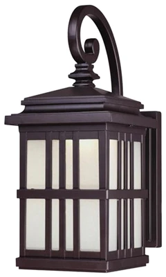 LED Wall Lantern, Outdoor, Oil-Rubbed Bronze, 9-Watt