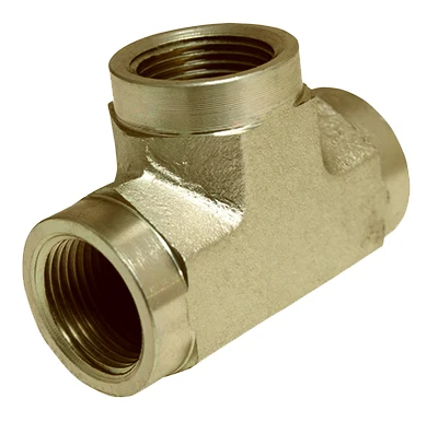 T Fitting Hydraulic Adapter, 3/8-In. FP