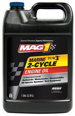 Marine 2-cycle Engine Oil, 1 Gallon - Premium Tc-w3 Formula