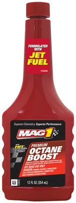Octane Treatment Fuel Additive, 12 Ounce Bottle for Engine Performance Enhancement
