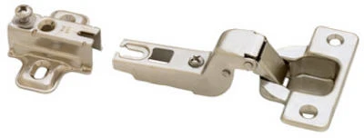 110-Degree Nickel Overlay Cabinet Hinges, 2-Pk.