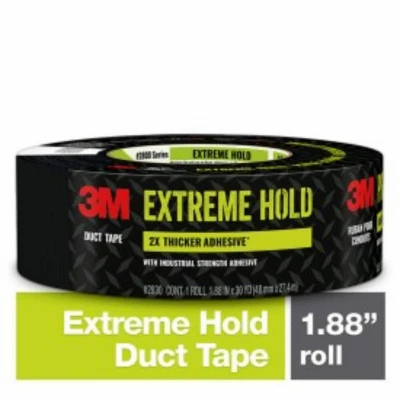 Extreme Hold Duct Tape, 1.88 In. X 35 Yd, Heavy Duty, Black