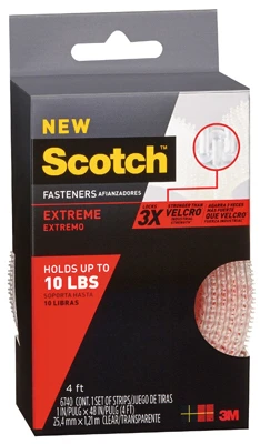 Extreme Fasteners, Black, 1 In. x 4 Ft.