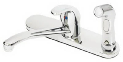 Kitchen Faucet With Side Spray, Single Lever, Chrome