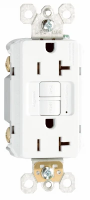 Pass & Seymour GFCI Outlet, Heavy Duty, 20A, White