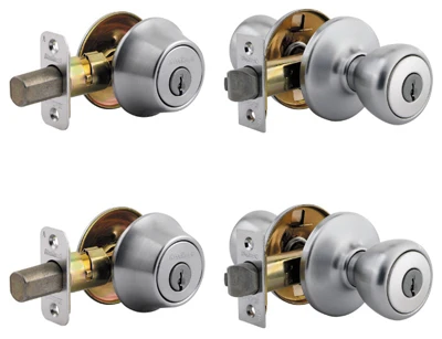 Combo Lockset, Satin Nickel