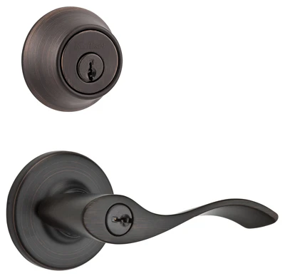 Balboa Entry Lever & Deadbolt Combo Pack, Venetian Bronze