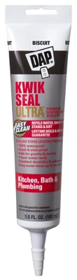 Kwik Seal Ultra Kitchen & Bath Sealant, Biscuit, 5.5-oz.