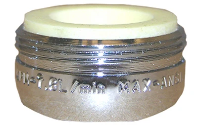 Faucet Aerator, Chrome, 1.2-GPM, 15/16-In. Male x 27