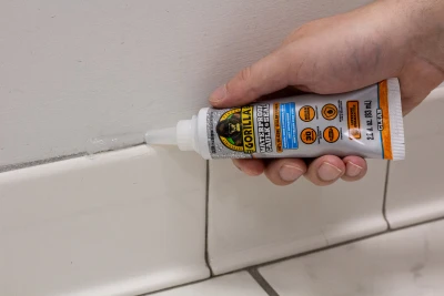 Clear Silicone Sealant, 2.8 Ounce Tube, Waterproof and Flexible Caulking