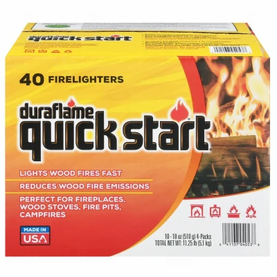 Quick Start Firelighters, (10) 4-Pks.