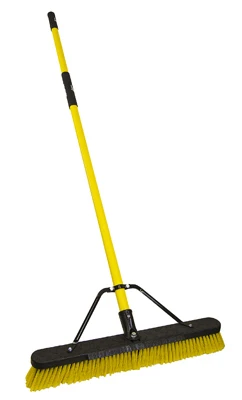 Jobsite Push Broom, Commercial Grade, 24-In.