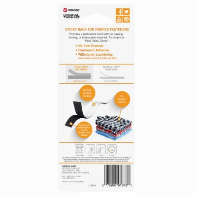 Sticky Back Tape, Black, 3/4 x 24 In.