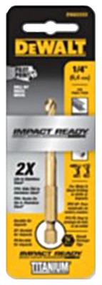 Titanium Impact Drill Bit, 3/16 In.