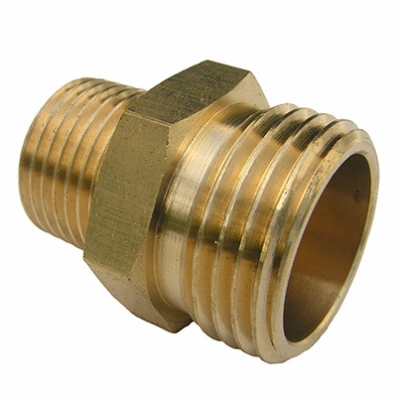 Garden Hose Brass Adapter, 3/4 MGH x 1/2 In. MPT