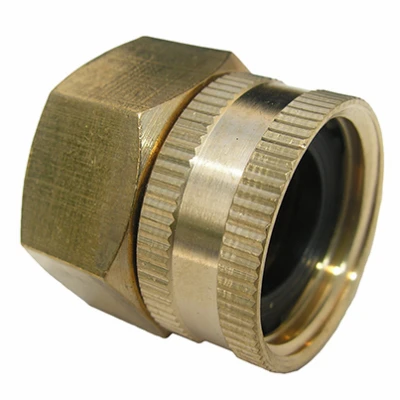 Garden Hose Brass Adapter, 3/4 FGH x 3/4 In. FPT