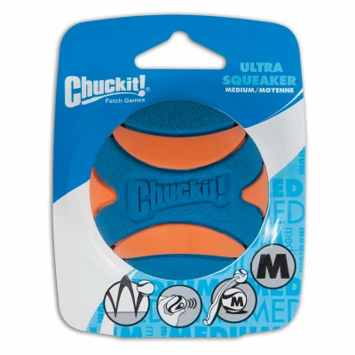 Ultra Squeaky Ball Dog Toy, Medium