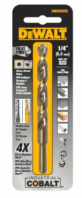 Cobalt Split-Point Drill Bit, 9/64 In.